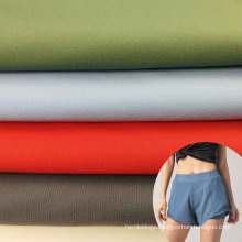 cool touch tricot knitted polyamide elastane seamless gymnastic shorts fabric